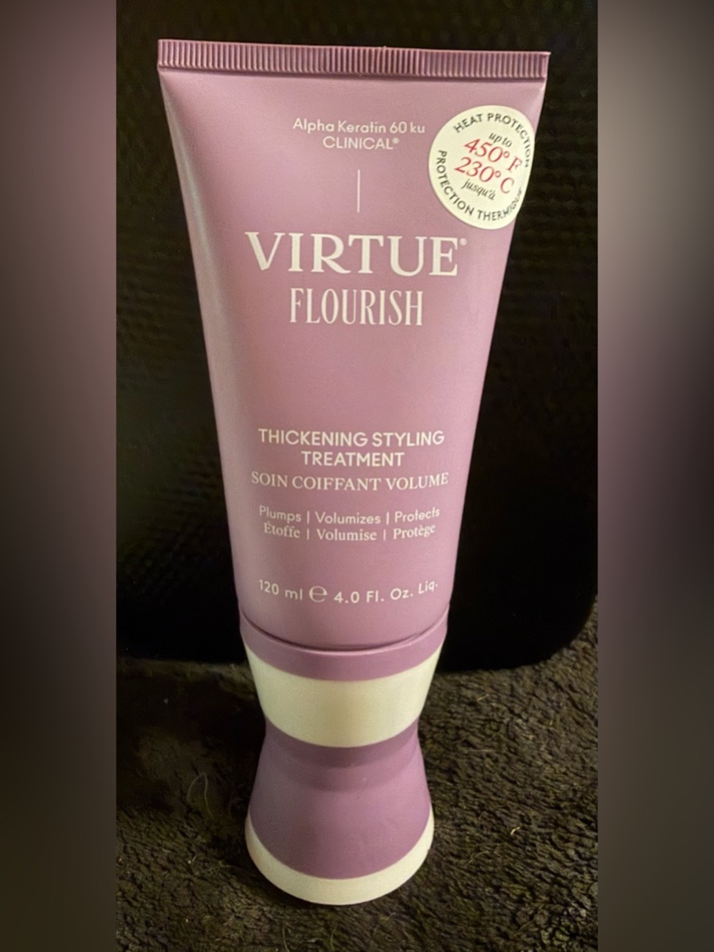 VIRTUE FLOURISH THICKENING STYLING
TREATMENT full size 4oz NWT